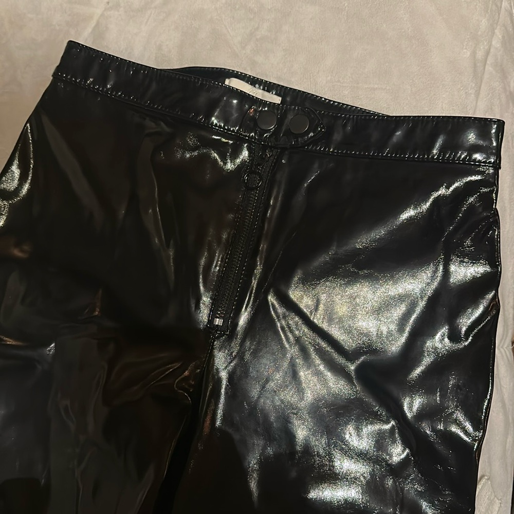 Shiny Black Patent Pants